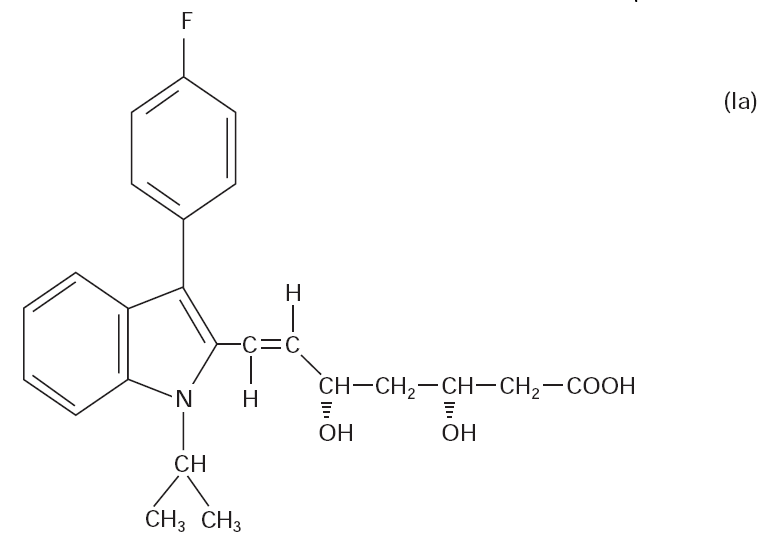 in racemic or enantiomeric form; in free acid, salt, ester or δ-lactone, i.e. internal ester, form,...