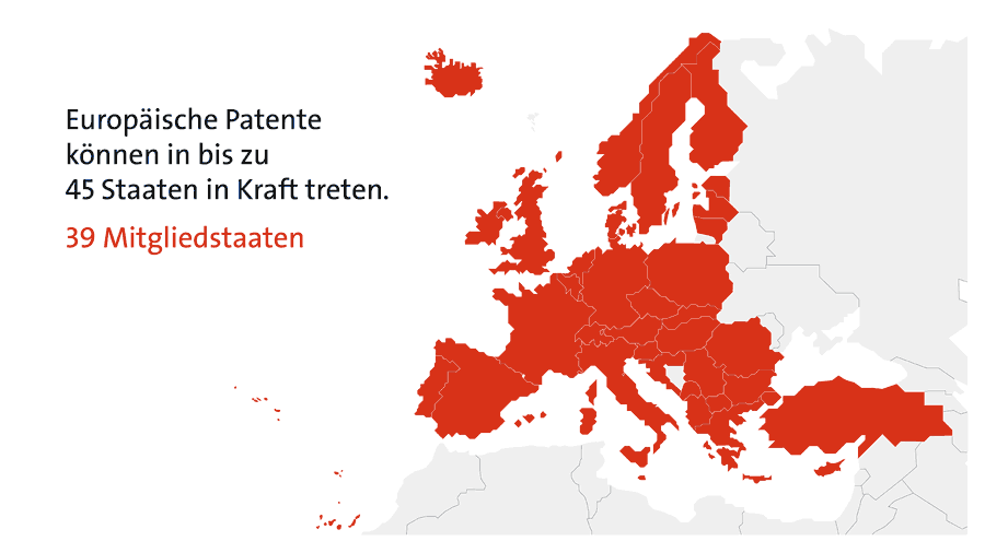 Animated map of the EPO members