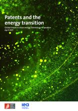 EPO publication cover - swirl of small green points of light on a dark background