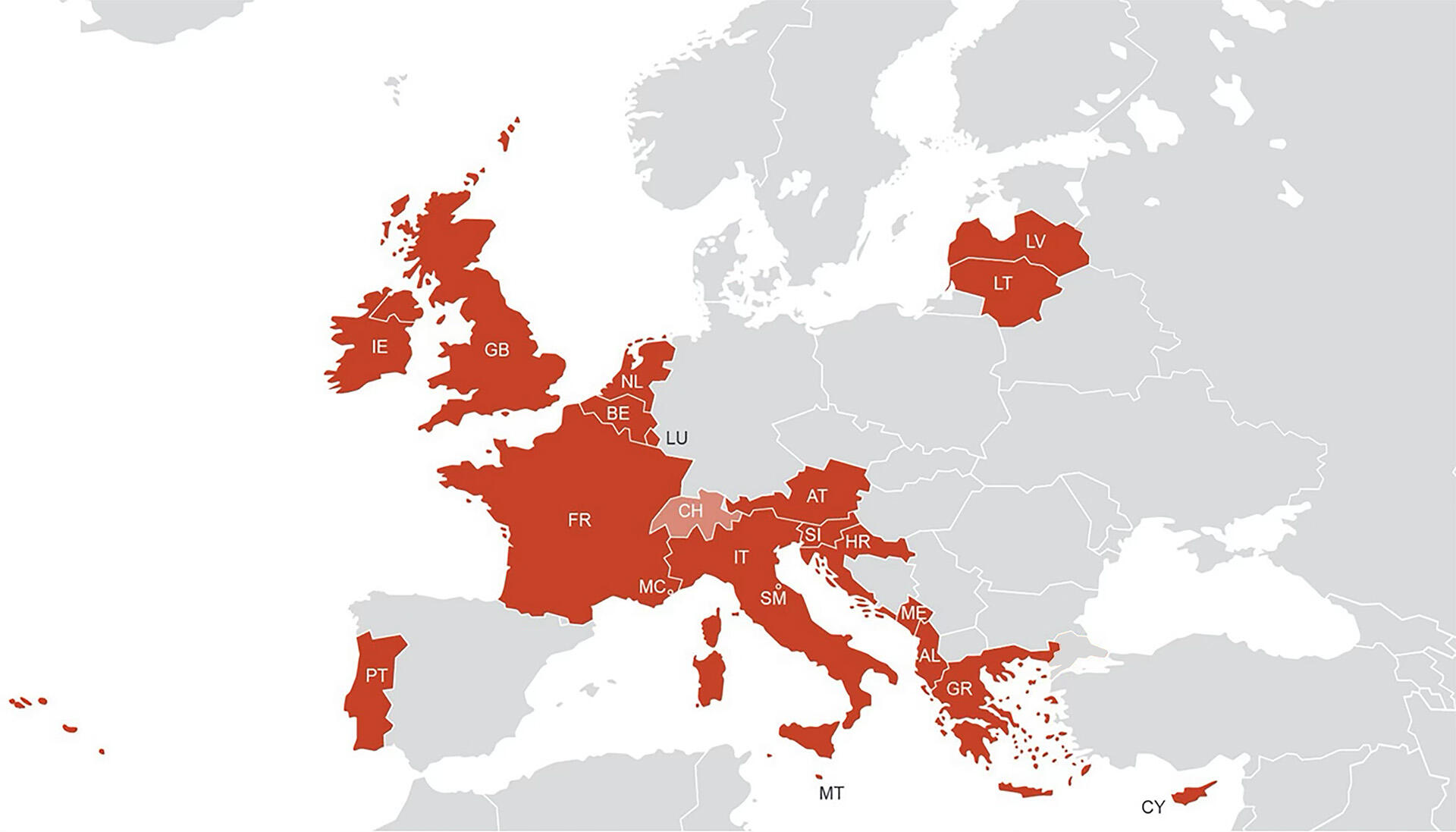 Figure 13 – Member states currently covered by a working agreement on search co-operation