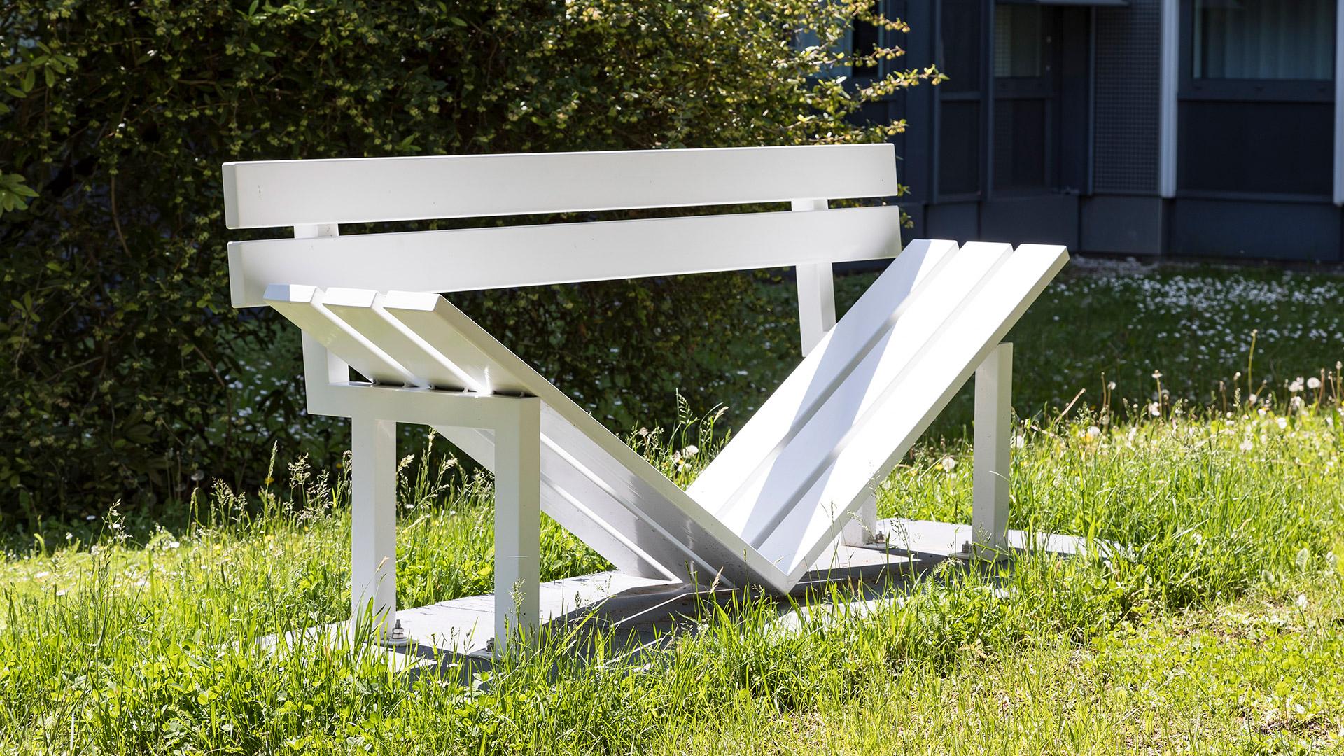 Modified Social Benches #6, 2005 Powder-coated galvanised steel  80 x 180 x 50 cm 