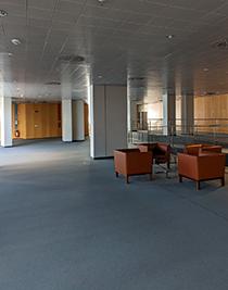 3. The upper level of the entrance hall of the PschorrHöfe main building, where the artwork will be placed