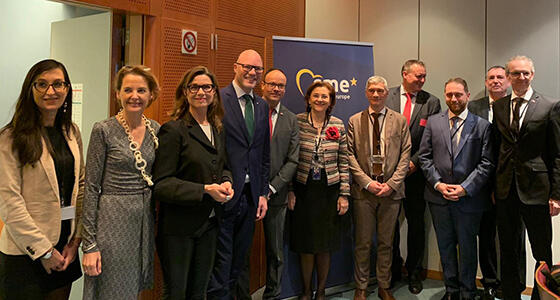 From left to right: Elena Bertolotto, Amaryllis Verhoeven, Pernille Weiss, Jörgen Warnborn, Yann Ménière, Maria Grapini, Massimo Corsi, Rik Breur, Alex Agius Saliba, Luc Hendrickx, Ivan Štefanec