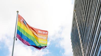 Raising the rainbow flag in Rijswijk