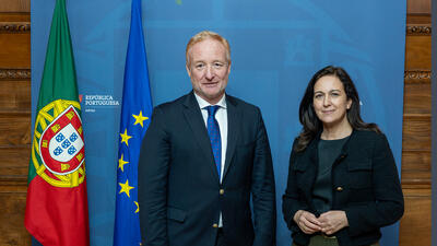 EPO President António Campinos with Portugal’s Minister of Justice Rita Alarcão Júdice