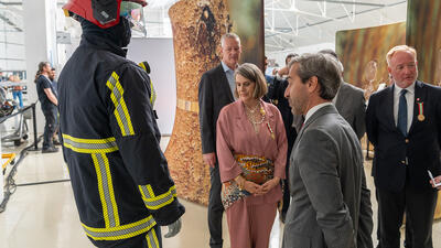 Tour of the Technology vs Fire exhibition in Sintra, Portugal. Photo by Tiago Albinski.