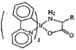 où le ligand  est un résidu acide α-aminé choisi parmi la glycine (structure 16), la L-alanine...